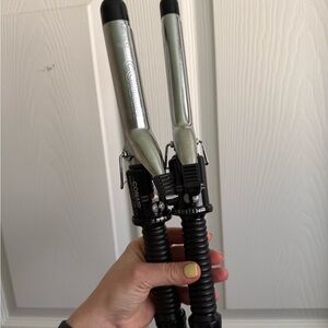 Conair Silver and Black Curling Iron Set